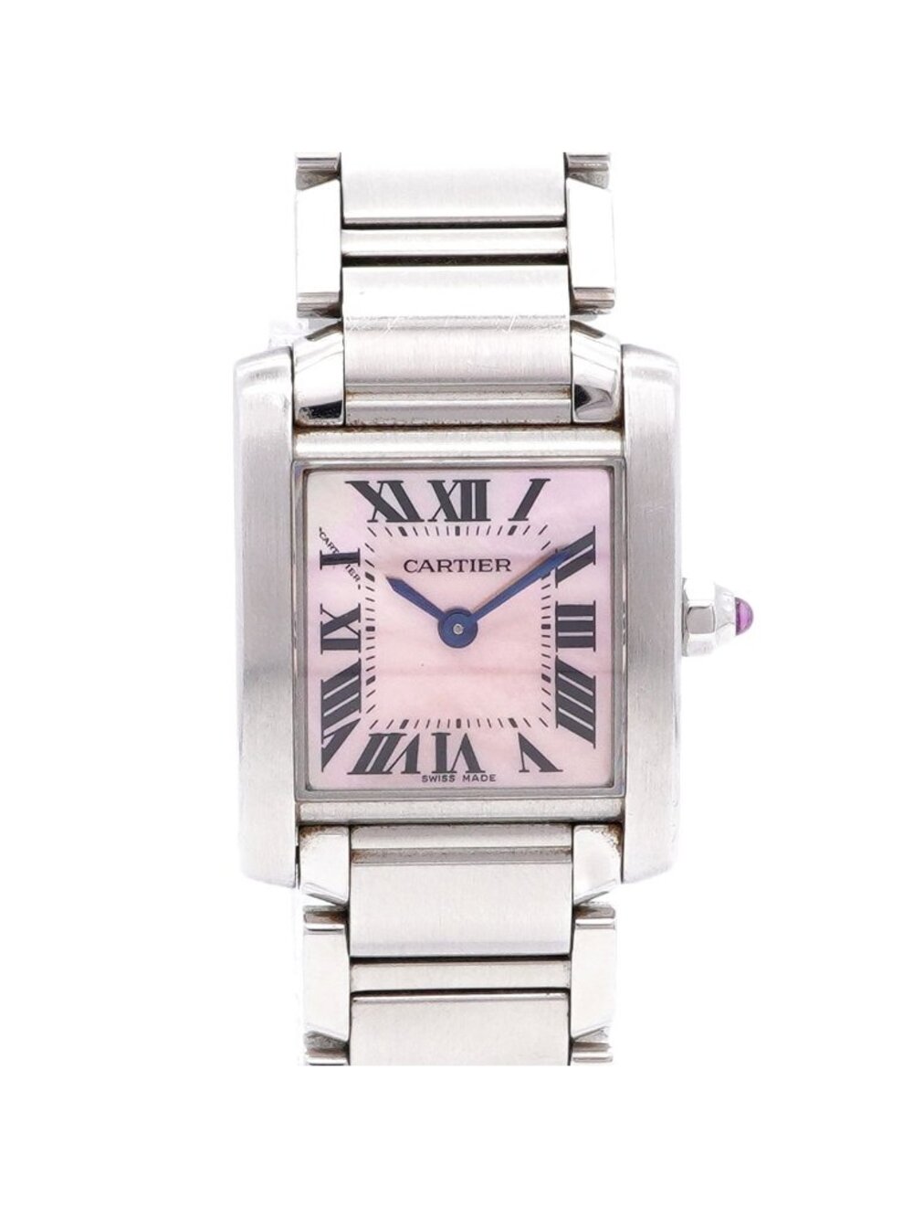 Cartier Tank Francaise SM Pink Dial Watch